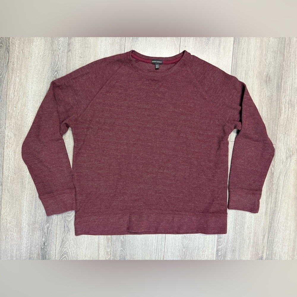 Banana Republic women’s Maroon Crewneck Sweater.